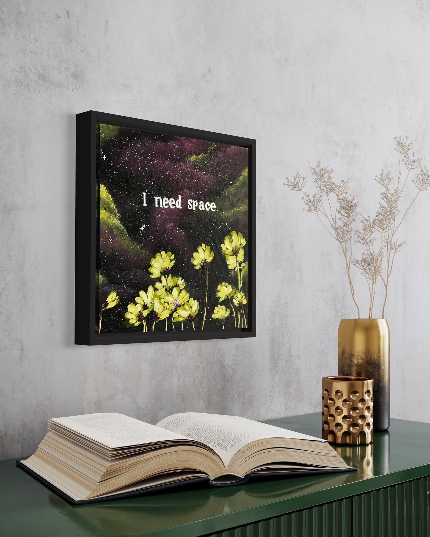 I NEED SPACE - Original Painting (12x12 in.)