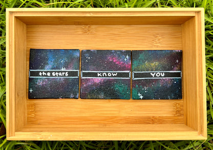 3 Piece Canvas Magnet Set—THE STARS